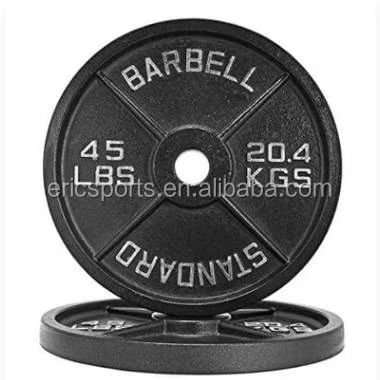 Weight Lifting Barbell  5LB  10LB 15LB  20LB 25LB OB Bumper Weight Plate