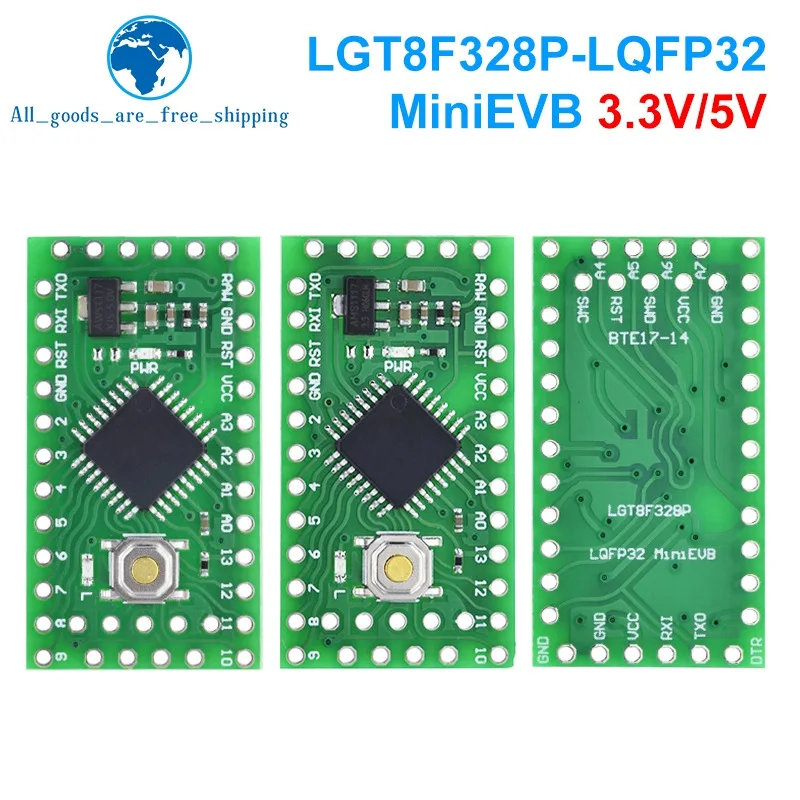 TZT LGT8F328P LQFP32 MiniEVB 3 В/5 В заменяет Pro Mini ATMEGA328P полностью совместимый с Arduino HT42B534-1 драйвер