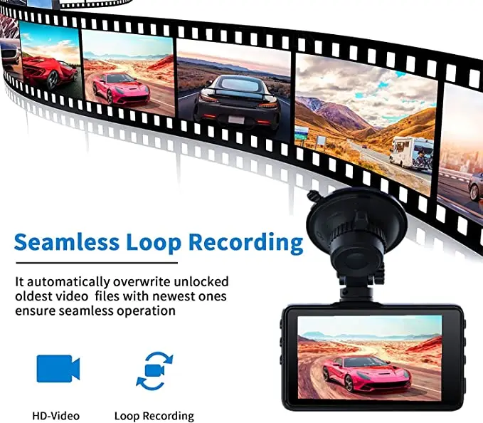 Factory production hot sales DVR Video Recorder 3 inch IPS screen 1080p dash cam car black box dash cam