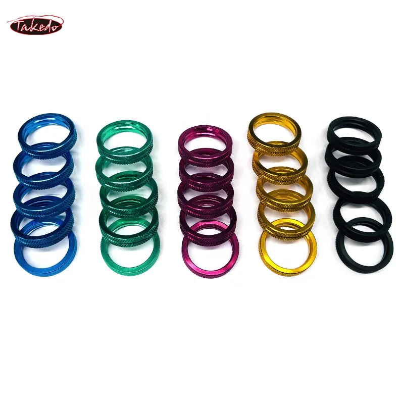 TAKEDO TN81 Reel Seat Ring Repair Aluminum Trim Ring Nut Trim Ring Fishing Rod Winding Check Component Rod Building Accessory