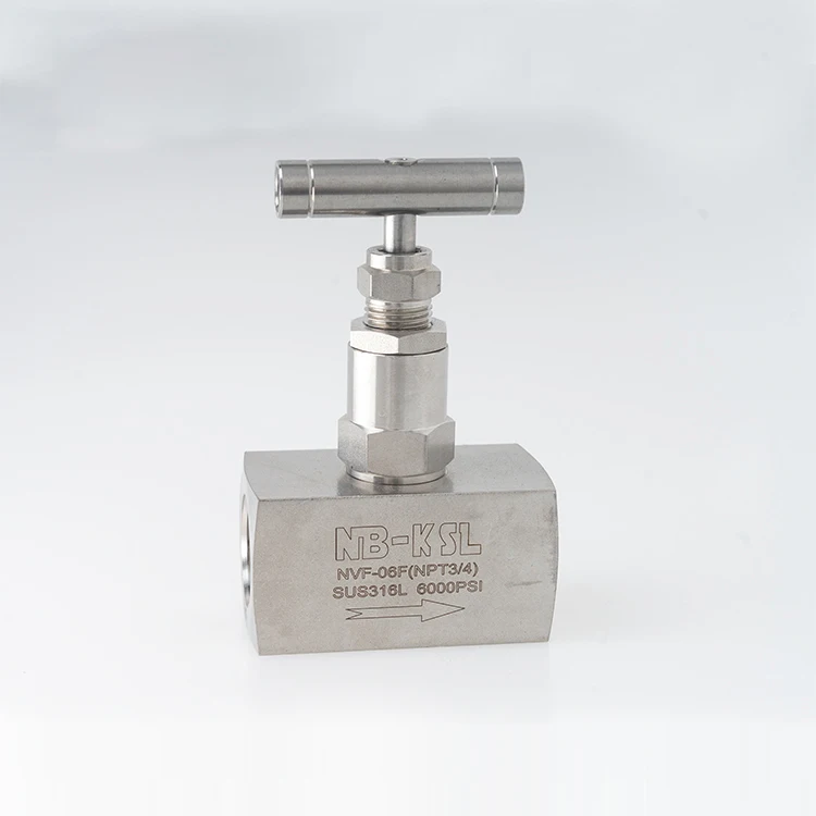 
needle valve with internal Female thread connection Square Mode ss316 