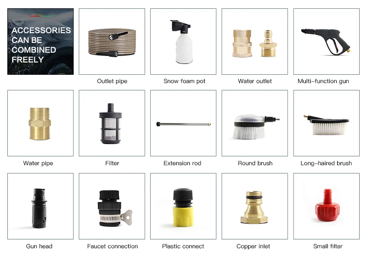 Портативный автомобильный мойщик высокого давления JZ D3 для очистки автомобиля