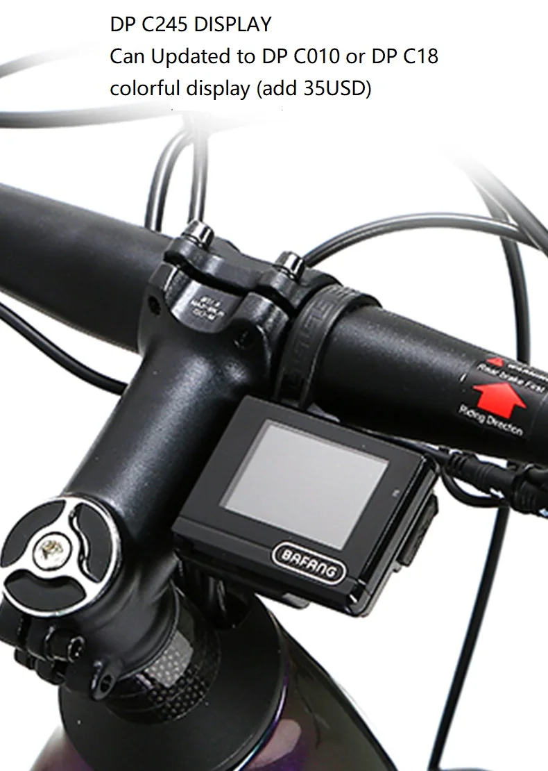 suspension Electric mountain bike with High-strength carbon fiber frame Bafang M610 48V 500W mid drive system hidden battery