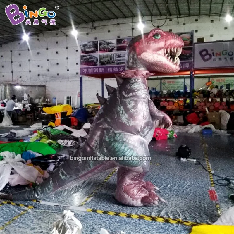 Advertising Inflatables Customized Realistic Giant Walking Moving Inflatable Dinosaur Costume Outdoor For Events Display