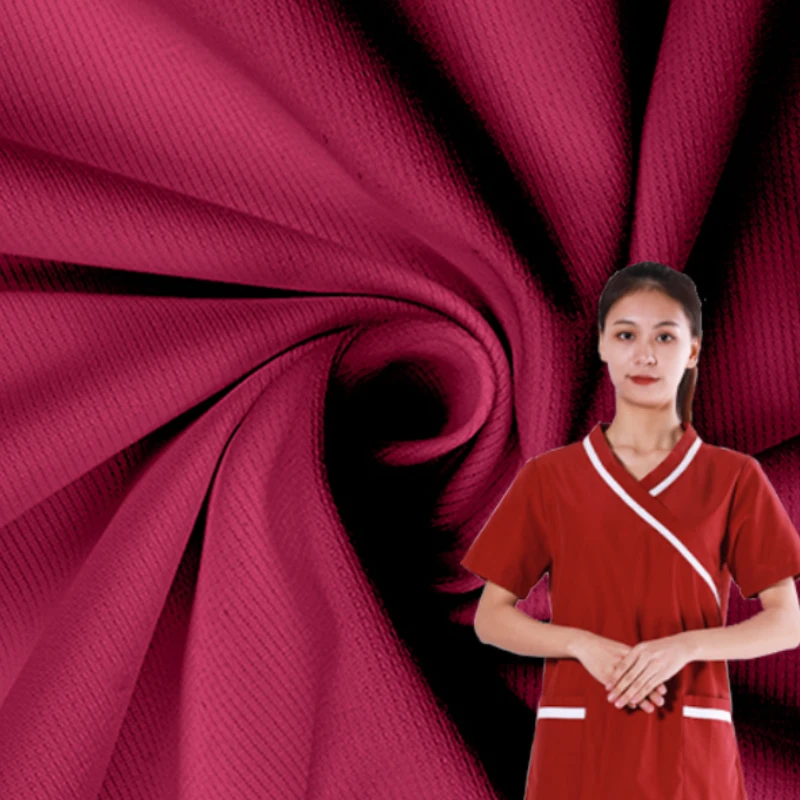 Doctor Work Coat Doctor Lab Coat Fabric White Scrubs Uniform Hospital Nurse Uniform Organza Fabric Medical Uniforms Plain Dyed