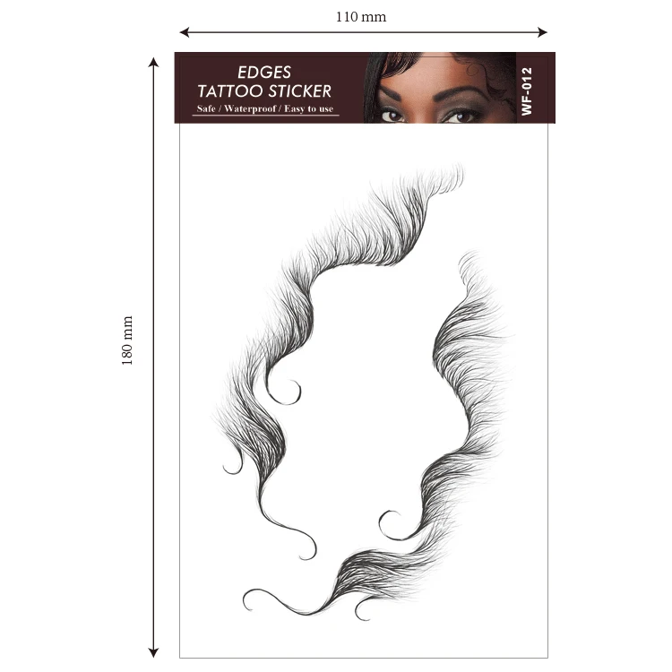 Baby Hair Tattoo Sticker Temporary Tattoo Baby Hair Edge