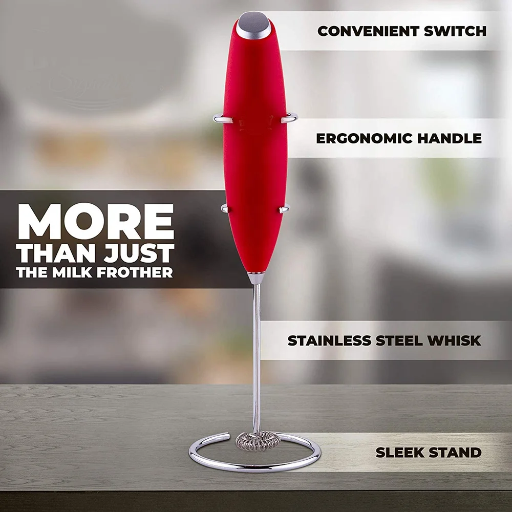 Wholesale Price USB Milk Mixer Frother Rechargeable Handheld Electric Whisk Coffee Mixer with 3 Speed