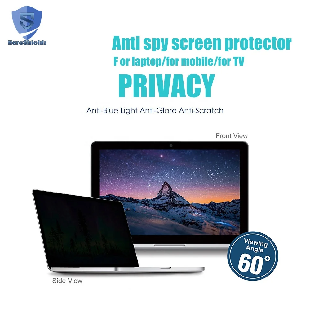 14' Matte Laptop Privacy Filter With Installation Tool, Removable Film Laptop/Computer /PC Anti-Spy Screen Protector Filter