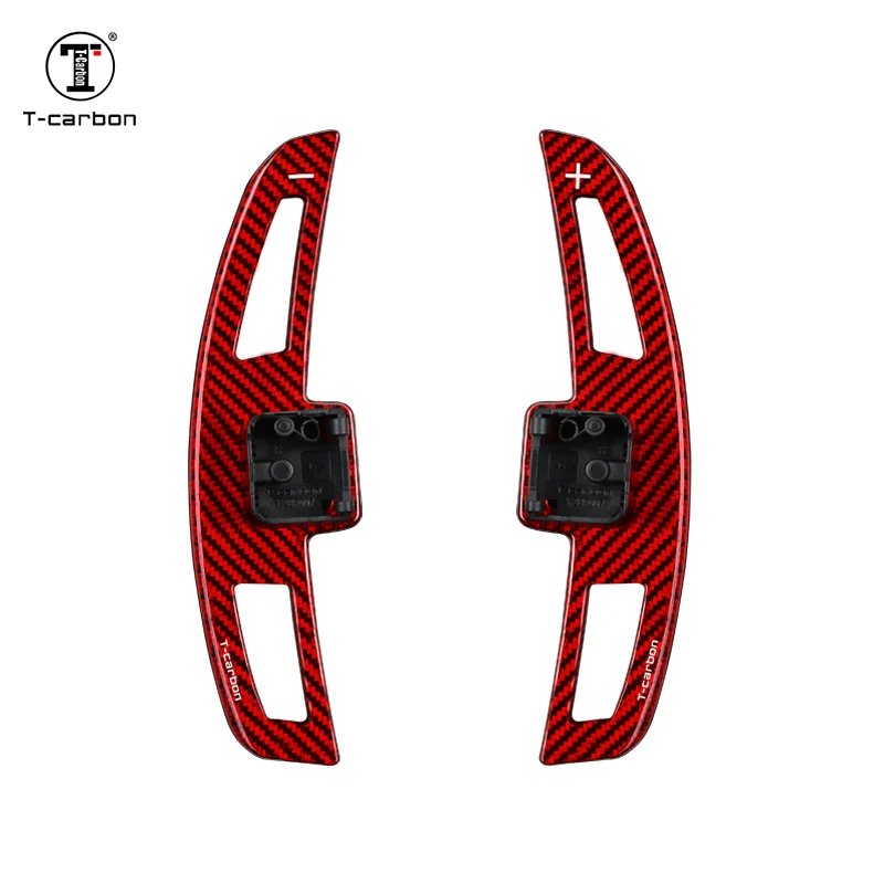 Carbon Fiber Interior Steering Wheel Factory direct sale Replacement Style Shift Paddle Shifter Extension For 2016-2022 Audi