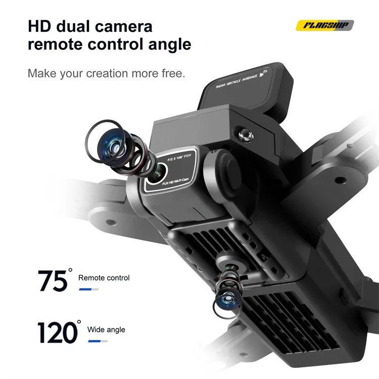 Valdus 6 Axis Speed Remote Control Drone 4K HD Camera UAV Remote Flying Gimbal Quadcopter GPS Drones S109