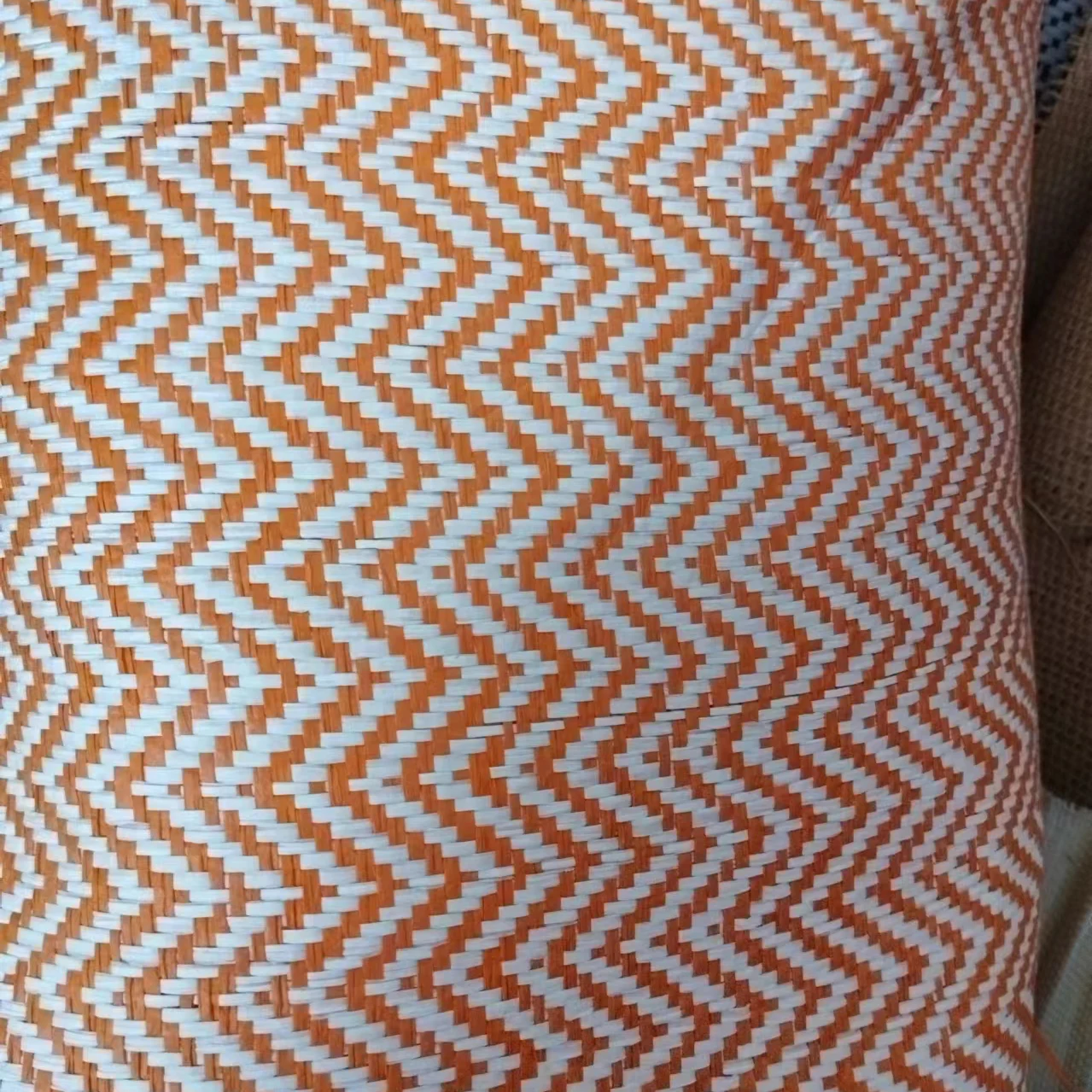 home curtain plain weave sewing mat warp knit handwoven paper straw woven textile fabric