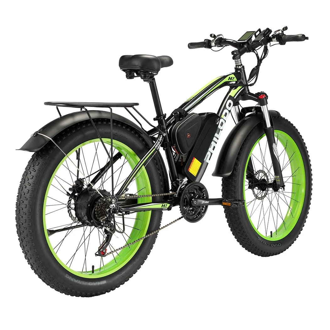 EU Warehouse 1000W 48V 13Ah electric bike PHILODO hydraulic brake bicycle 26inch fat tire mountain bikes