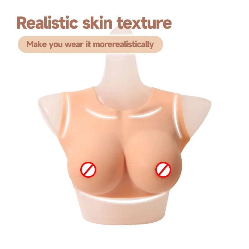 Realistic Artificial Silicone Female Nipple Costume B-I Cup Size boobs form Sissy Shemale Silicone Fake Breasts for Crossdresser