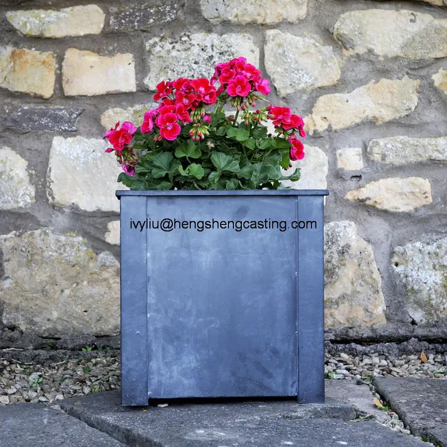 Metal Square Versailles Planter box salon de jardin Patio Outradoor Iron Flower Pot Garten