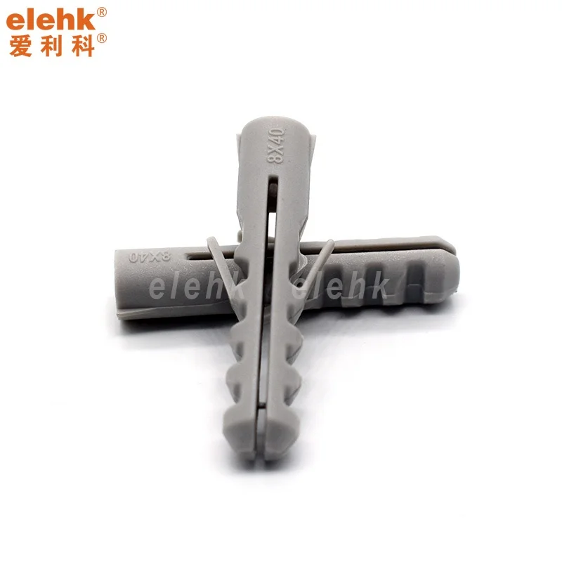 Wholesale PE Nylon Plastic Expansion Anchors 75x8 PVC Raw Plug Plastic Wall Plug Screw Sleeve Dry Wall Anchors
