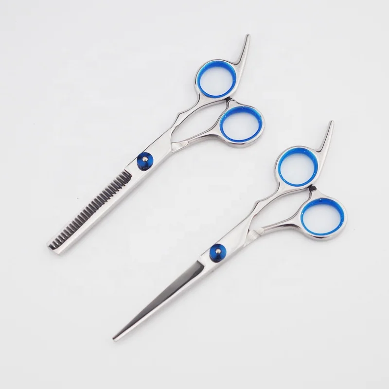  Professional razor edge salon barber 6' adjustable tension screw hair thinining scissors for