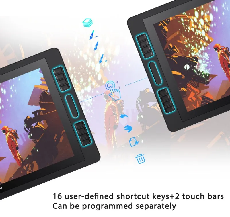  HUION KAMVAS Pro 20-2019 сертификат графический дизайн планшет другие компьютерные аксессуары ЖК-монитор для