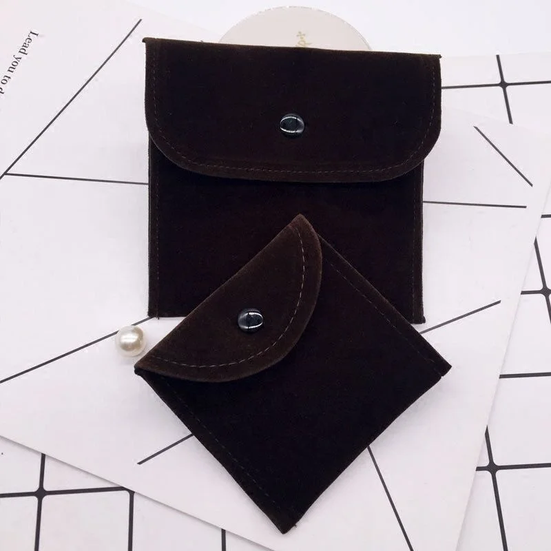 Ychuangxin Wholesale Envelope Microfiber Bag Recyclable Belt Pillow Packing Pouch With Button Dust Velvet Envelope Gift Bag