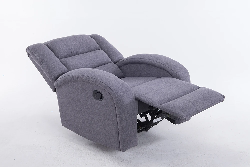 
Modern single Linen big and wide swivel with massage recliner Sofa 