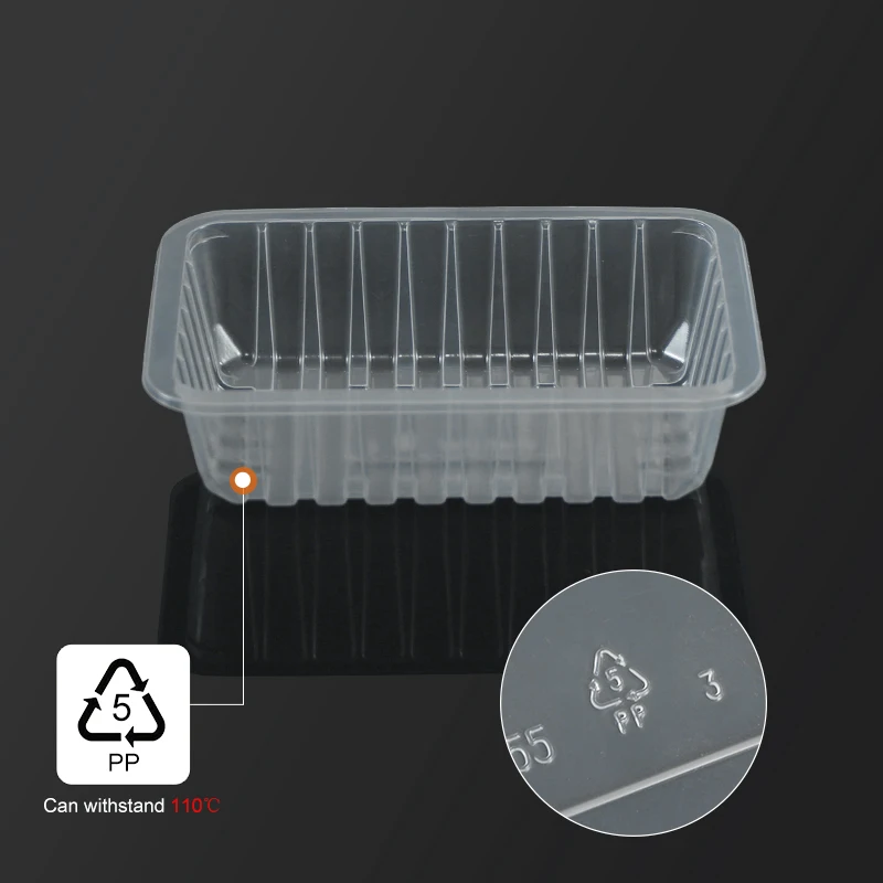 220MM Length Cling Film Covering Disposable Clear Plastic Tray Meat Vegetable Nut Cookie