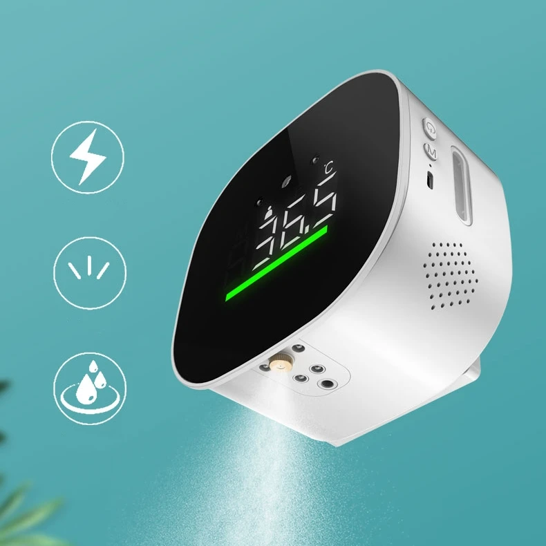 Amazon supplier OEM ODM electric bathroom set cordless USB recharging liquid hand sanitizer alcohol automatic soap dispenser