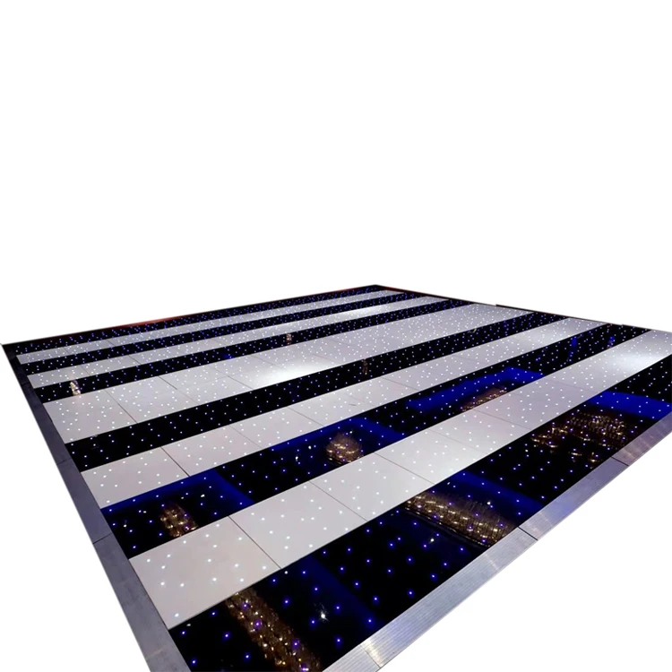 Portable starlit light led dance floor video wedding dance floor for events