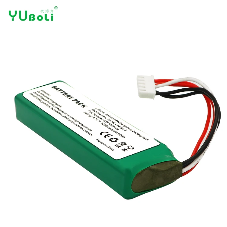 YUBOLI factory sell For JBL charge 3 3.7V 6200mAh Battery Bateria GSP1029102A for JBL Charge 3 device