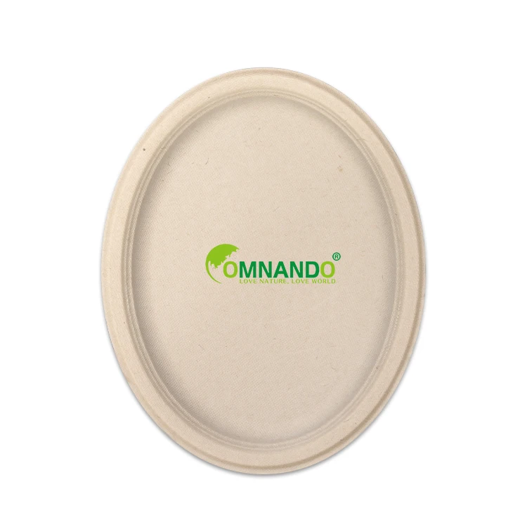 Event party wholesale disposable dinnerware sugarcane pulp buffet plate