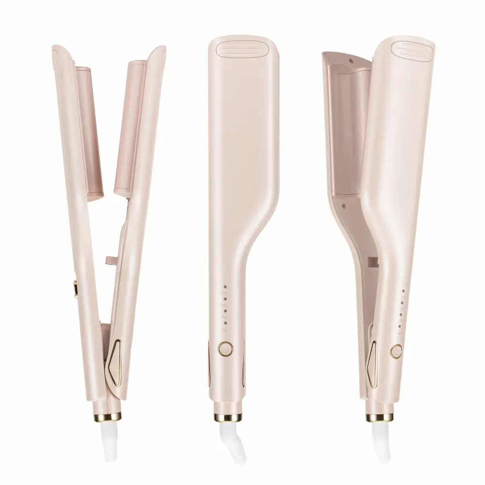 pink color new design hair curler deep hair waver hair curling wand