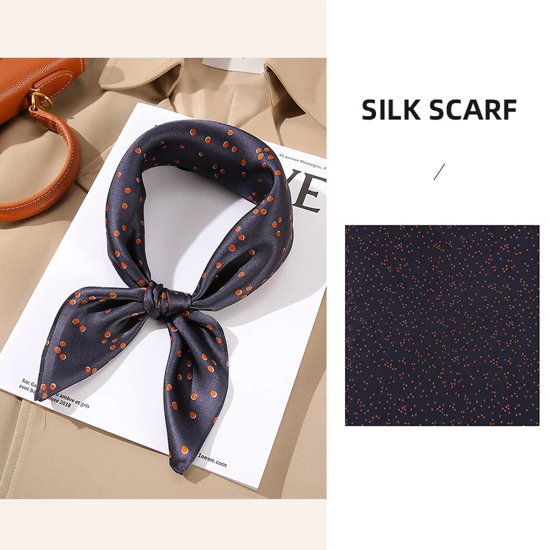 Factory Wholesale Custom Printed Design Silk Scarves Luxury 100% Silk 53*53 Square Silk Scarfs For Women Stylish