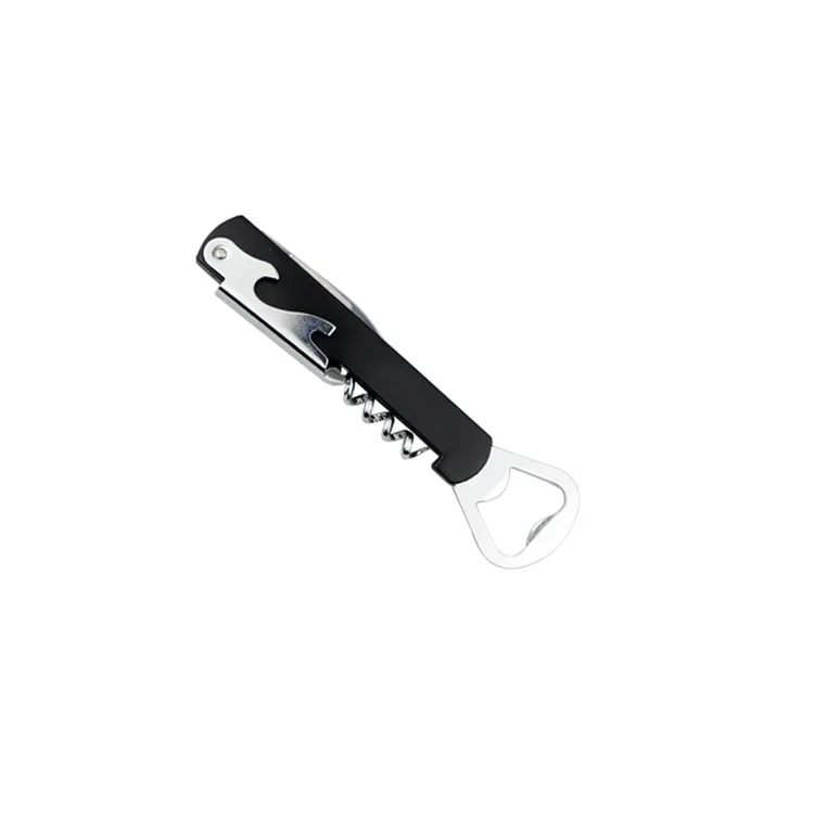 China Manufacturer custom   multifunctional wine and beer bottle opener with corkscrew Stainless steel ABS bottle opener tool