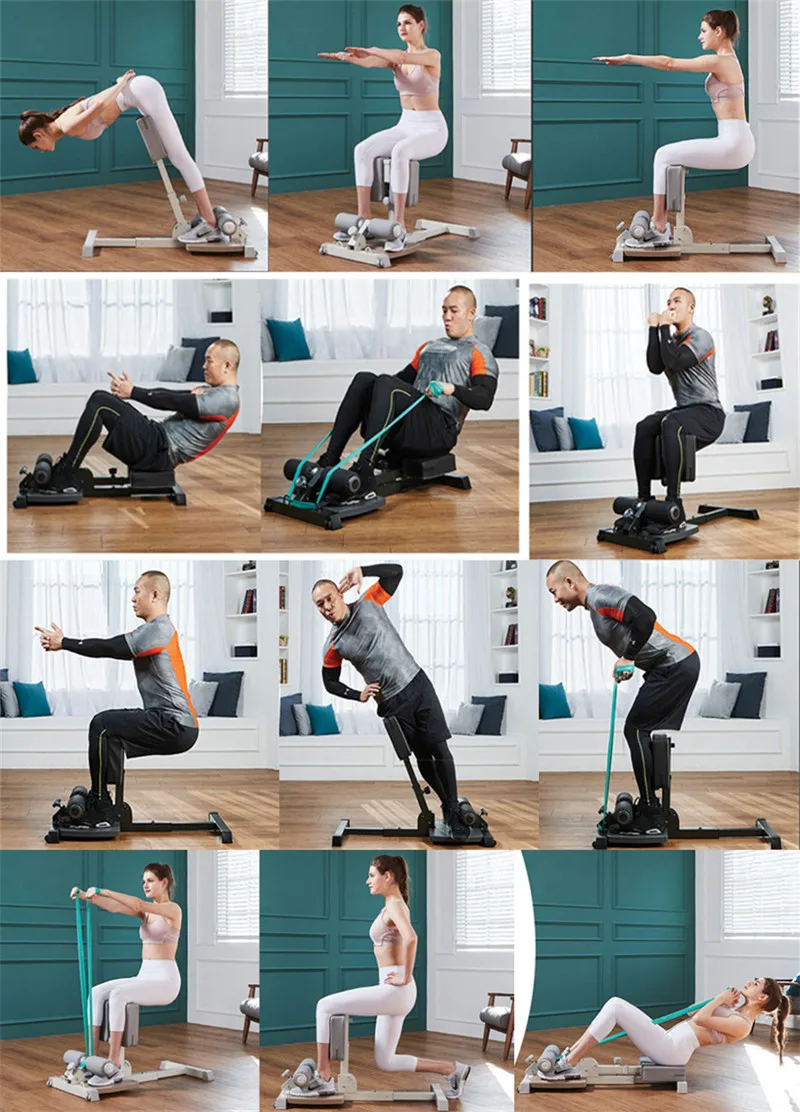 2021 New Design Multifunctional Roman Chair Unisex Squat Machine for Strength Training Sitting Exercise Machine