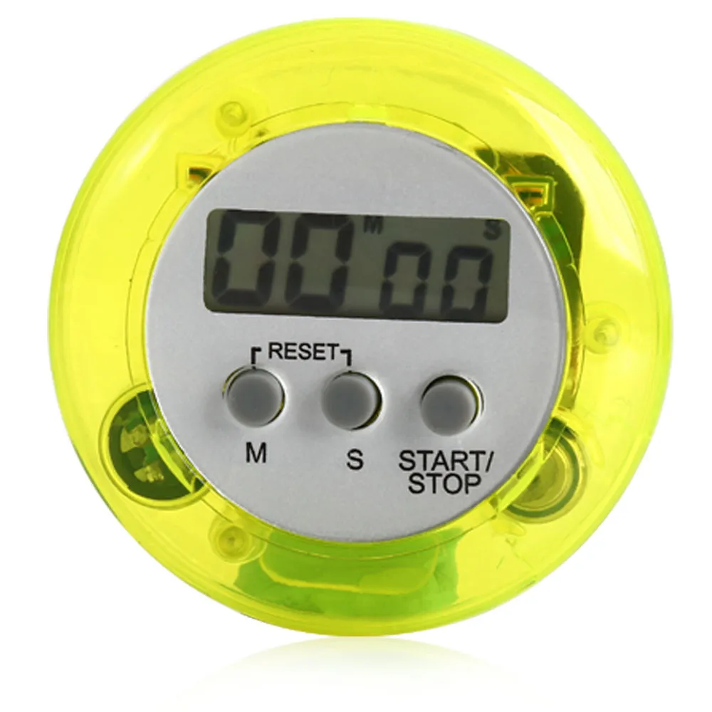 Новинка 5 видов цветов ЖК-цифровой установка напоминание гаджет круговой электронный таймер часы-будильник с будильником и обратный отсчет шагомеры