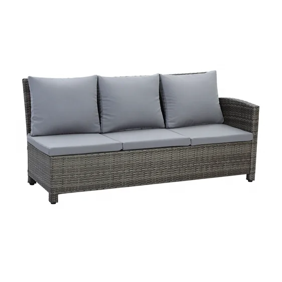 Садовый диван из ротанга, плетеная уличная мебель из ПЭ с металлической рамой, роскошный модульный комплект мебели K/D, 2 года