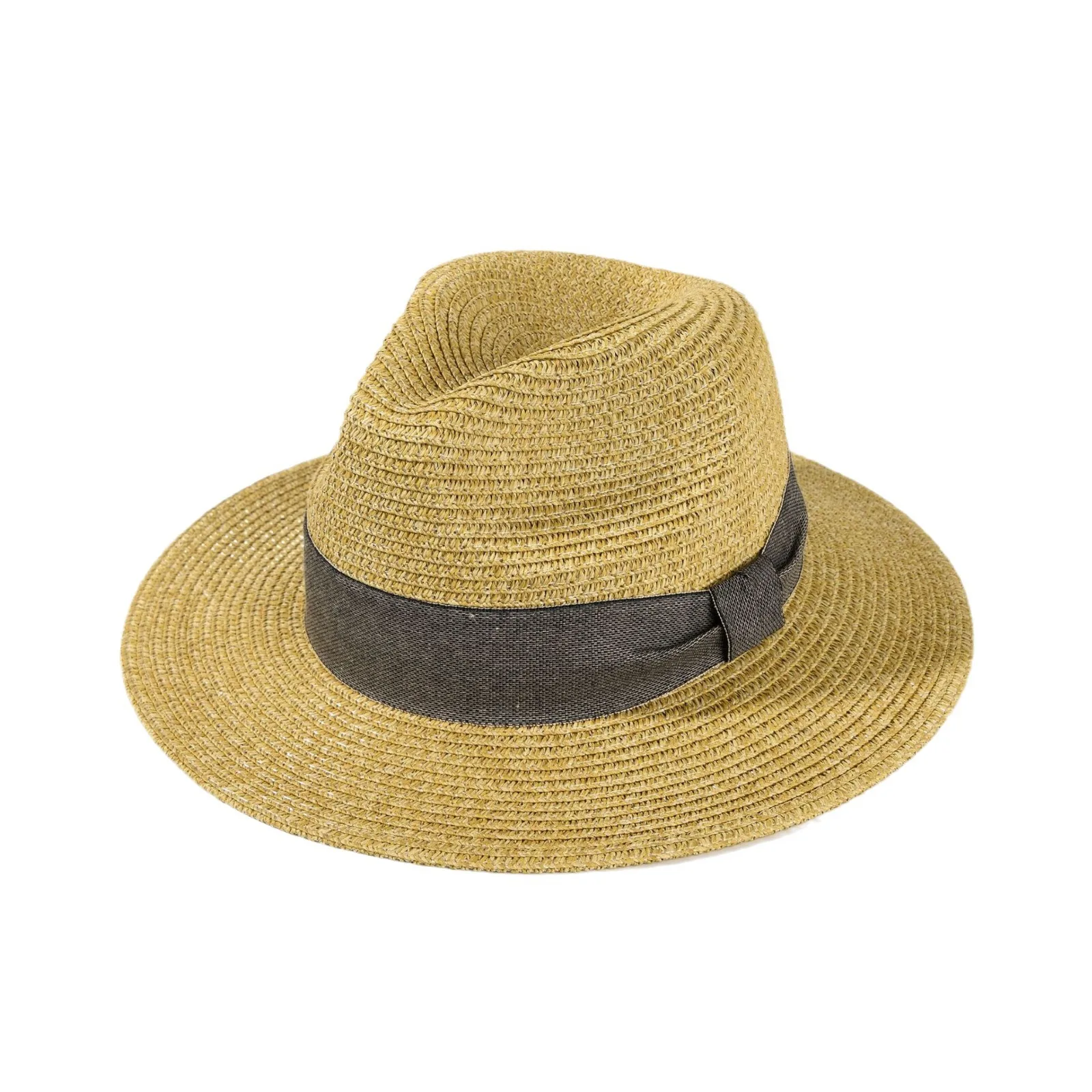 Wholesale Straw Panama Hat Wide Brim Paper Straw Fedora Hat For Man Summer Outdoor Beach Sun Hat