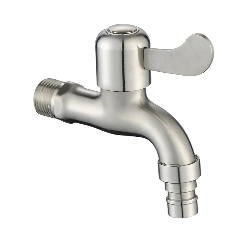 Wall Mounted Washing Machine Faucet Outdoor Garden Stainless Steel Tap