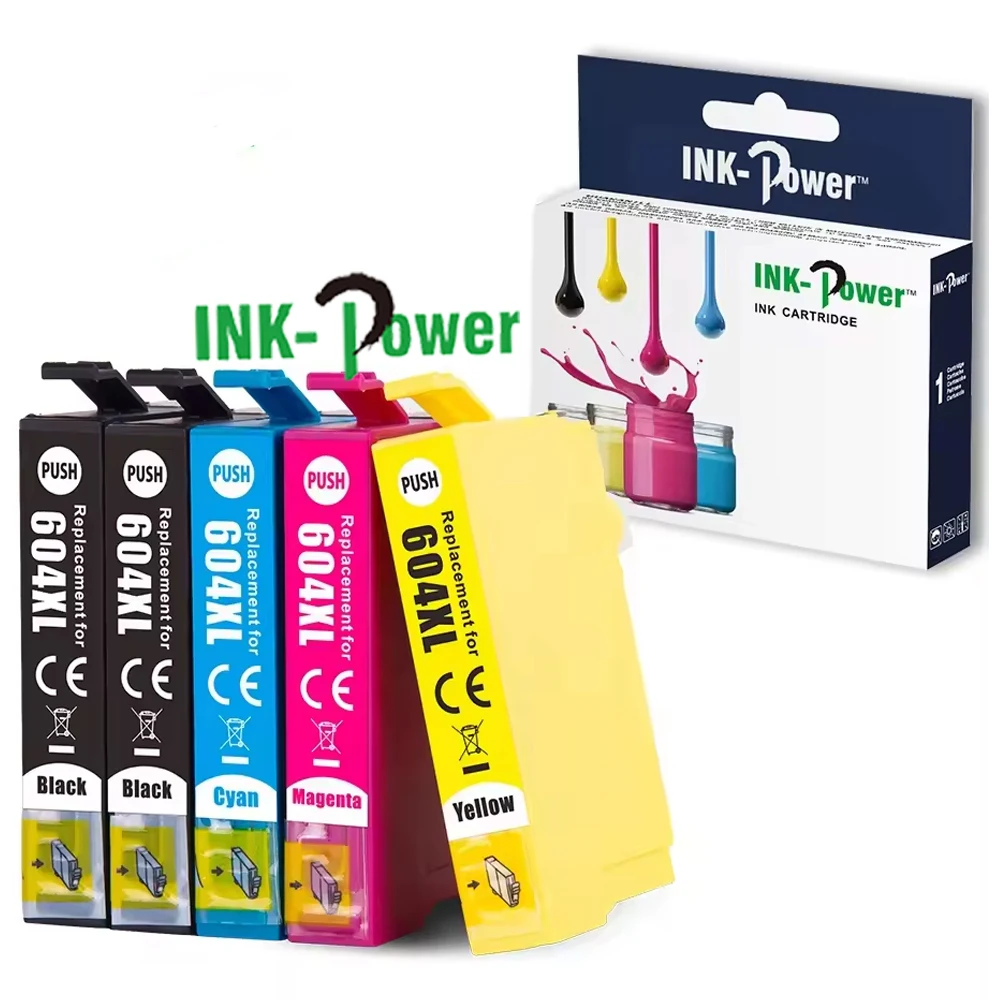 INK-POWER 604XL T604 T 604 XL T604XL Color Cartuchos Compatible Ink Cartridge for Epson XP-2200 XP-2205 XP-4200 InkJet Printer