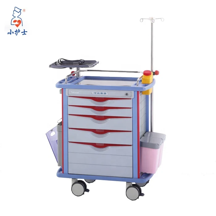 
F-46 Emergency trolley, hospital trolley,Colorful hospital equipment 