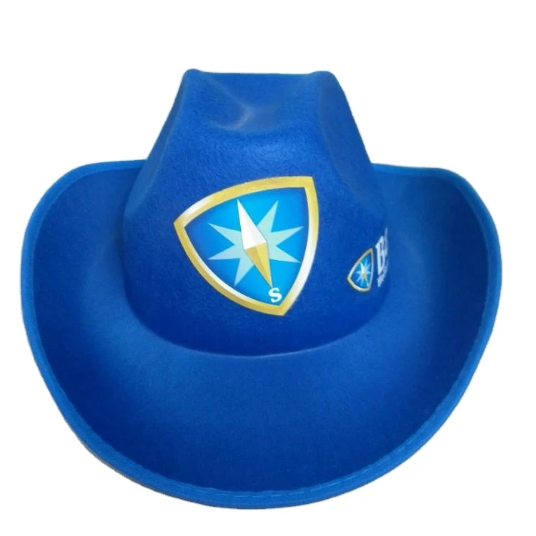 Factory Wholesale Custom Printing Promotional Felt Cap Hat Carnival Hat Cowboy Hat