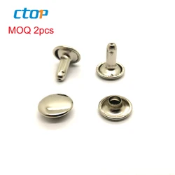 Guangzhou factory garment accessories metal stud jean custom studs decorative rivets metal rivet double cap rivet