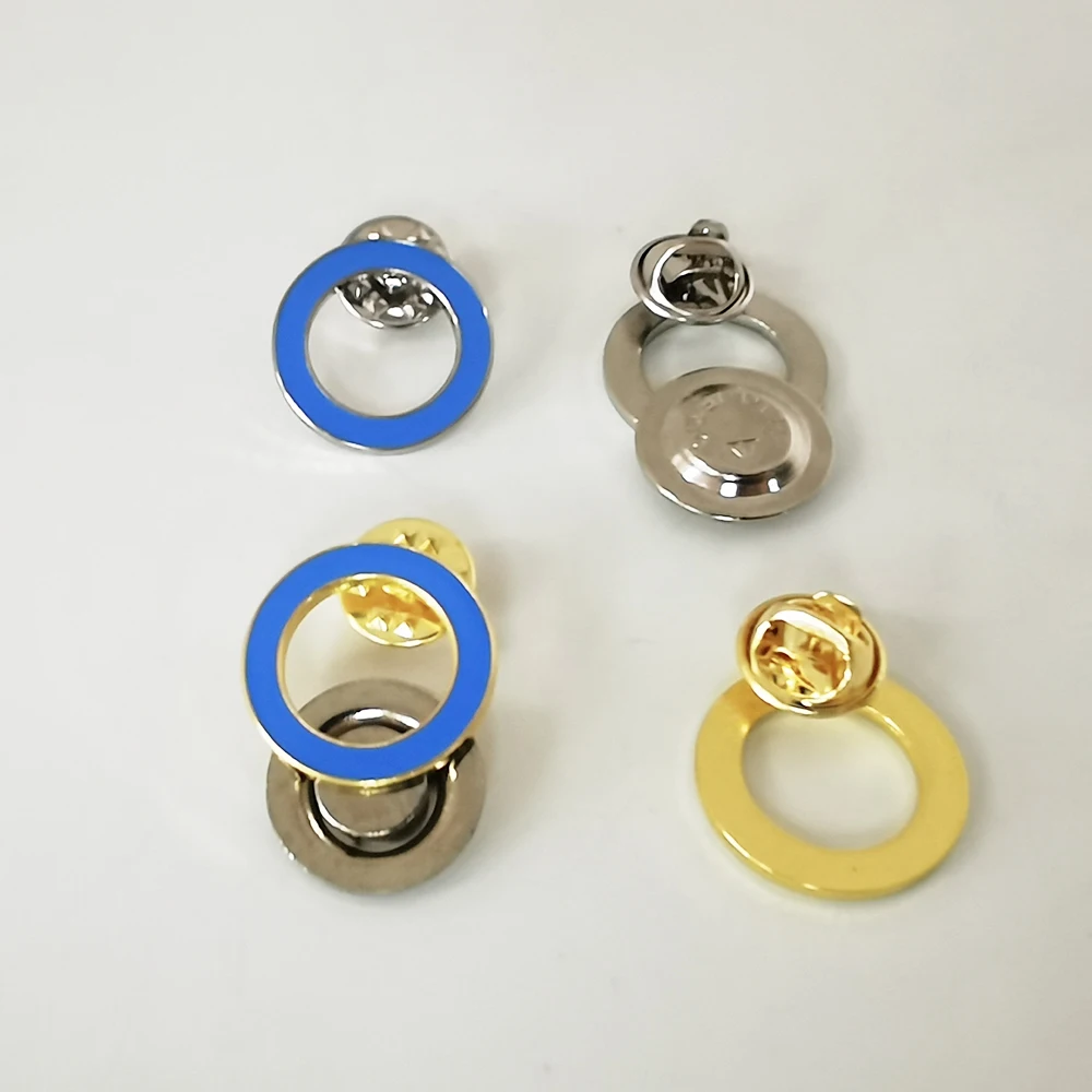 World diabetes day round blue brooch silver gold metal lapel pins 20 mm badge for Nov.14th World Diabetes Day