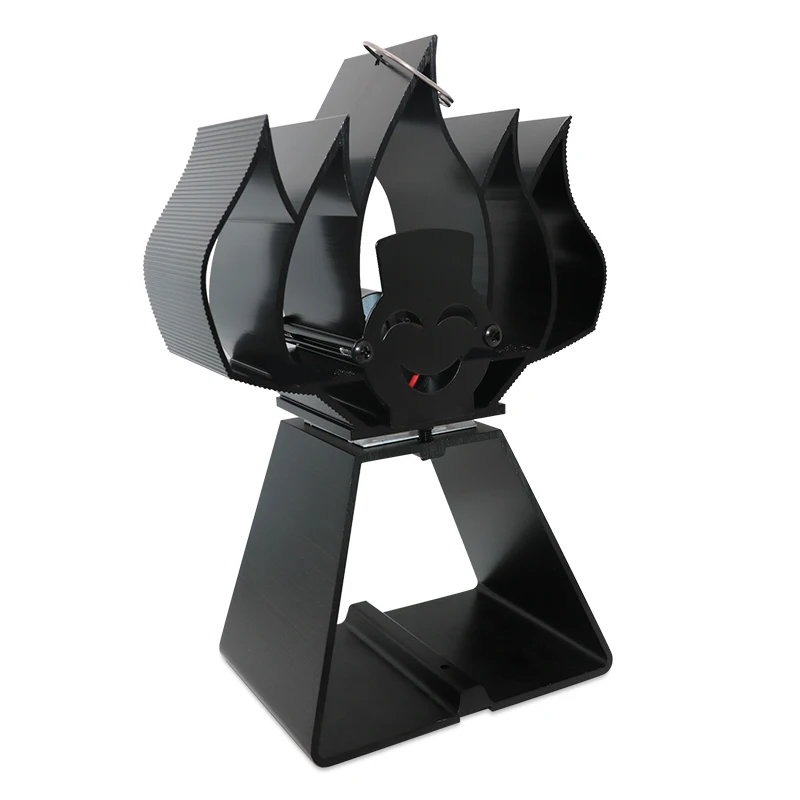 2022 New Wood Burners Stove Top  ECO Fan  4-Blades Fireplace Fans New designed Heat Powered Stove Fan