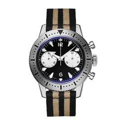 High quality luxury 10atm waterproof sapphire glass chronograph mechanical diver watch men