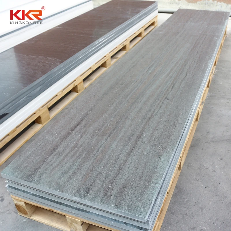 Акриловая твердая поверхность камень текстурированный мрамор узор большие плиты по заводской цене