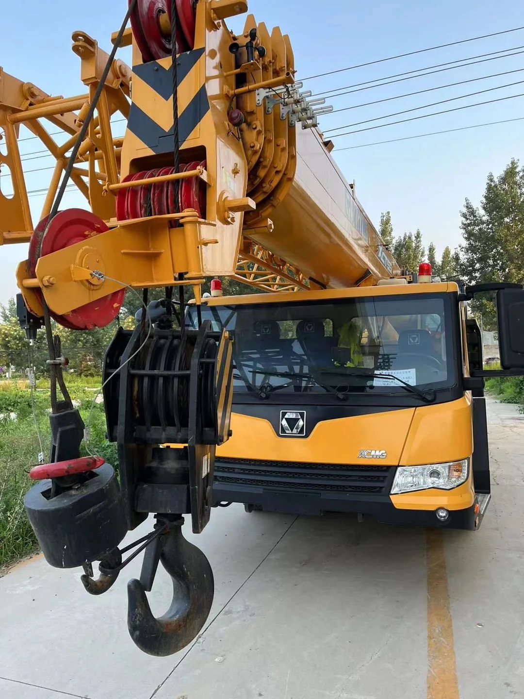 Top Sale Used XCMG 50 ton Truck Crane QY50K, SecondHand XCMG 50 ton Mobile Crane For Sale in Chile