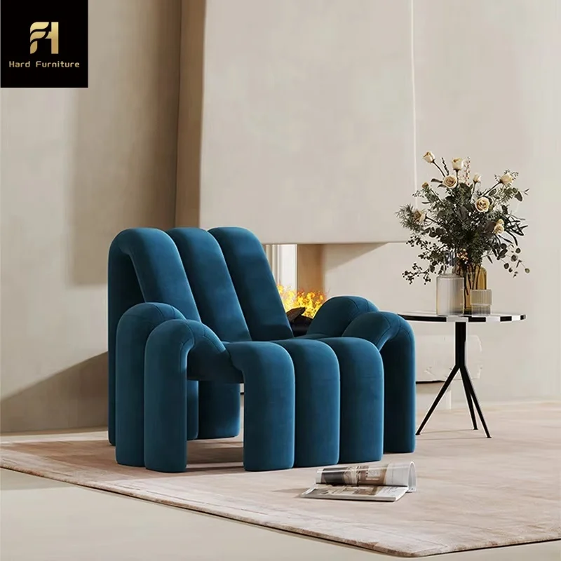 Creative Customized Web Red Personality Design Spider Shape Single Sofa Chair For Living Room Chaise
