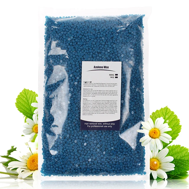 
Wholesale price dipilatory chamomile 1kg wax beans hair removal azulene waxhair removal hard stripless wax for hair removal 