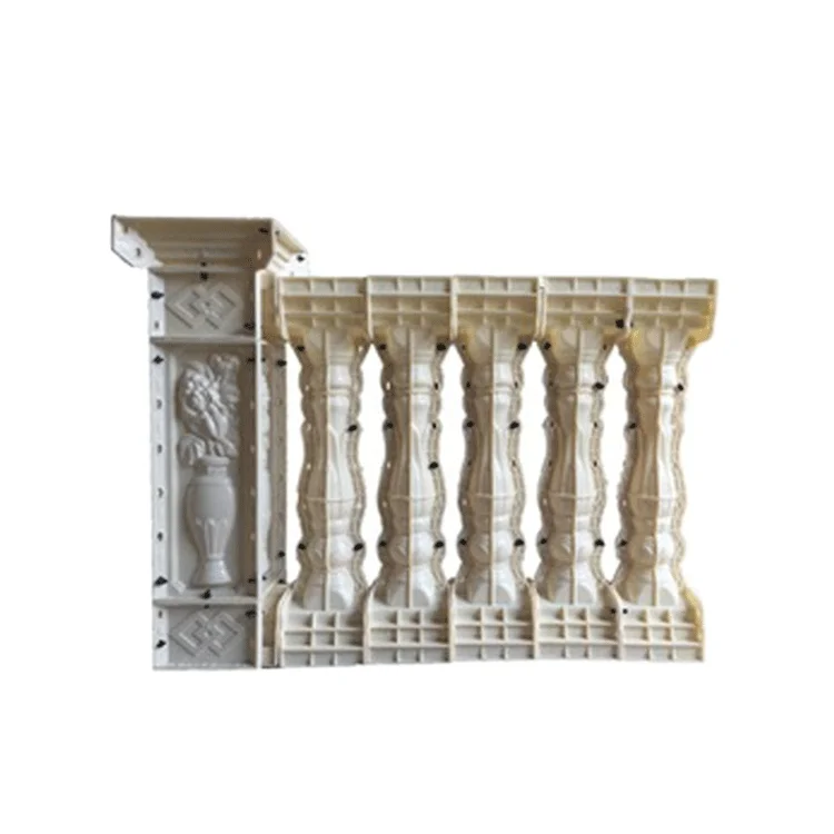 Construction Building Decor Rubber Balcony Concrete Baluster Mold for Cement Casting in Place