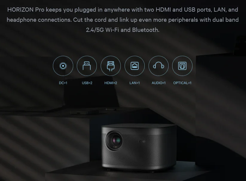 [MOQ1 + 2021NEW]Wupro xgimi horizon pro 2200ANSI 4k dlp проектор, дисплей dlp 4k H5 pro, длинный проектор 4k мини-проектор