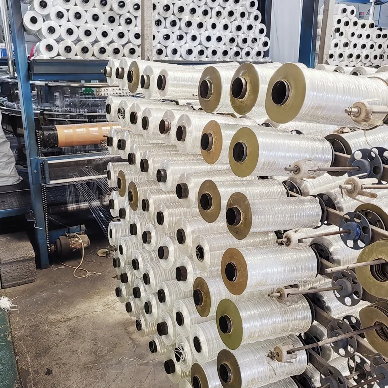 transparent clear PP woven cloth Roll for corn wheat 25kg 50kg bag